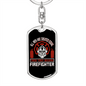 All Men Created Equal Keychain Stainless Steel or 18k Gold Dog Tag Keyring-Express Your Love Gifts