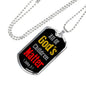 All Of God's Children 1 John 3:1 Necklace Stainless Steel or 18k Gold Dog Tag 24" Chain-Express Your Love Gifts
