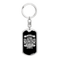 All Possible With God Matthew 19:26 Keychain Stainless Steel or 18k Gold Dog Tag Keyring-Express Your Love Gifts