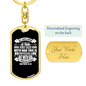 All Possible With God Matthew 19:26 Keychain Stainless Steel or 18k Gold Dog Tag Keyring-Express Your Love Gifts