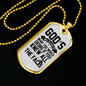 All The Facts Necklace Stainless Steel or 18k Gold Dog Tag 24" Chain-Express Your Love Gifts