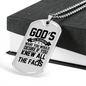 All The Facts Necklace Stainless Steel or 18k Gold Dog Tag 24" Chain-Express Your Love Gifts