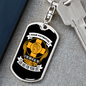 All The Possibilities Keychain Stainless Steel or 18k Gold Dog Tag Keyring-Express Your Love Gifts