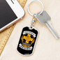 All The Possibilities Keychain Stainless Steel or 18k Gold Dog Tag Keyring-Express Your Love Gifts