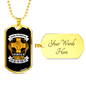 All The Possibilities Necklace Stainless Steel or 18k Gold Dog Tag 24" Chain-Express Your Love Gifts