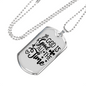 All The Time Necklace Stainless Steel or 18k Gold Dog Tag 24" Chain-Express Your Love Gifts