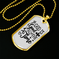 All The Time Necklace Stainless Steel or 18k Gold Dog Tag 24" Chain-Express Your Love Gifts