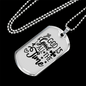 All The Time Necklace Stainless Steel or 18k Gold Dog Tag 24" Chain-Express Your Love Gifts