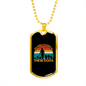 All These Dogs Necklace Stainless Steel or 18k Gold Dog Tag 24" Chain-Express Your Love Gifts
