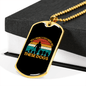 All These Dogs Necklace Stainless Steel or 18k Gold Dog Tag 24" Chain-Express Your Love Gifts