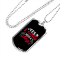 All These Dogs Pink Necklace Stainless Steel or 18k Gold Dog Tag 24" Chain-Express Your Love Gifts