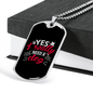 All These Dogs Pink Necklace Stainless Steel or 18k Gold Dog Tag 24" Chain-Express Your Love Gifts