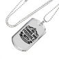 All Things Are Possible Jesus Necklace Stainless Steel or 18k Gold Dog Tag 24" Chain-Express Your Love Gifts