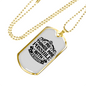 All Things Are Possible Jesus Necklace Stainless Steel or 18k Gold Dog Tag 24" Chain-Express Your Love Gifts