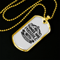 All Things Are Possible Jesus Necklace Stainless Steel or 18k Gold Dog Tag 24" Chain-Express Your Love Gifts