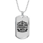 All Things Are Possible Jesus Necklace Stainless Steel or 18k Gold Dog Tag 24" Chain-Express Your Love Gifts