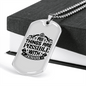 All Things Are Possible Jesus Necklace Stainless Steel or 18k Gold Dog Tag 24" Chain-Express Your Love Gifts