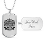 All Things Are Possible Jesus Necklace Stainless Steel or 18k Gold Dog Tag 24" Chain-Express Your Love Gifts