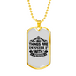 All Things Are Possible Jesus Necklace Stainless Steel or 18k Gold Dog Tag 24" Chain-Express Your Love Gifts