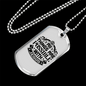 All Things Are Possible Jesus Necklace Stainless Steel or 18k Gold Dog Tag 24" Chain-Express Your Love Gifts