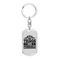 All Things Are Possible Keychain Stainless Steel or 18k Gold Dog Tag Keyring-Express Your Love Gifts