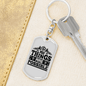 All Things Are Possible Keychain Stainless Steel or 18k Gold Dog Tag Keyring-Express Your Love Gifts
