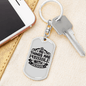 All Things Are Possible With Jesus Keychain Stainless Steel or 18k Gold Dog Tag Keyring-Express Your Love Gifts