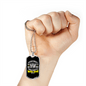 All Things Possible With God Mark 10:27 Necklace Stainless Steel or 18k Gold Dog Tag 24" Chain-Express Your Love Gifts