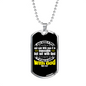 All Things Possible With God Mark 10:27 Necklace Stainless Steel or 18k Gold Dog Tag 24" Chain-Express Your Love Gifts