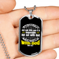 All Things Possible With God Mark 10:27 Necklace Stainless Steel or 18k Gold Dog Tag 24" Chain-Express Your Love Gifts