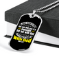 All Things Possible With God Mark 10:27 Necklace Stainless Steel or 18k Gold Dog Tag 24" Chain-Express Your Love Gifts