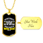 All Things Possible With God Mark 10:27 Necklace Stainless Steel or 18k Gold Dog Tag 24" Chain-Express Your Love Gifts