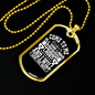 All Who Labor Matthew 11:28 Necklace Stainless Steel or 18k Gold Dog Tag 24" Chain-Express Your Love Gifts