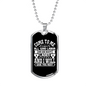 All Who Labor Matthew 11:28 Necklace Stainless Steel or 18k Gold Dog Tag 24" Chain-Express Your Love Gifts