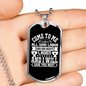 All Who Labor Matthew 11:28 Necklace Stainless Steel or 18k Gold Dog Tag 24" Chain-Express Your Love Gifts