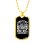 All Who Labor Matthew 11:28 Necklace Stainless Steel or 18k Gold Dog Tag 24" Chain-Express Your Love Gifts