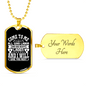 All Who Labor Matthew 11:28 Necklace Stainless Steel or 18k Gold Dog Tag 24" Chain-Express Your Love Gifts