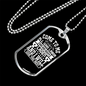 All Who Labor Matthew 11:28 Necklace Stainless Steel or 18k Gold Dog Tag 24" Chain-Express Your Love Gifts