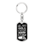All You Need Is Coffee Trucker Keychain Dog Tag Stainless Steel or 18k Gold-Express Your Love Gifts