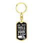 All You Need Is Coffee Trucker Keychain Dog Tag Stainless Steel or 18k Gold-Express Your Love Gifts