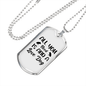 All You Need is Dog Necklace Stainless Steel or 18k Gold Dog Tag 24" Chain-Express Your Love Gifts