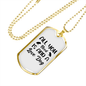 All You Need is Dog Necklace Stainless Steel or 18k Gold Dog Tag 24" Chain-Express Your Love Gifts
