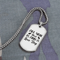 All You Need is Dog Necklace Stainless Steel or 18k Gold Dog Tag 24" Chain-Express Your Love Gifts