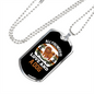 All You Need is Love and a Dog Necklace Stainless Steel or 18k Gold Dog Tag 24" Chain-Express Your Love Gifts