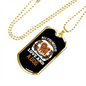 All You Need is Love and a Dog Necklace Stainless Steel or 18k Gold Dog Tag 24" Chain-Express Your Love Gifts
