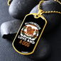 All You Need is Love and a Dog Necklace Stainless Steel or 18k Gold Dog Tag 24" Chain-Express Your Love Gifts