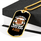 All You Need is Love and a Dog Necklace Stainless Steel or 18k Gold Dog Tag 24" Chain-Express Your Love Gifts