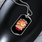 All You Need is Love And a Dog Pink Necklace Stainless Steel or 18k Gold Dog Tag 24" Chain-Express Your Love Gifts