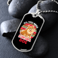 All You Need is Love And a Dog Pink Necklace Stainless Steel or 18k Gold Dog Tag 24" Chain-Express Your Love Gifts