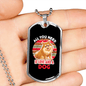 All You Need is Love And a Dog Pink Necklace Stainless Steel or 18k Gold Dog Tag 24" Chain-Express Your Love Gifts